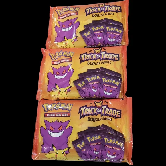 Pokemon | Other | 3 Bag Lot Pokemon Trick Or Trade Halloween Booster Bundles  2 Minipack 360 Card | Poshmark